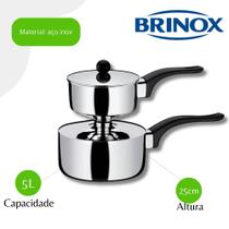 Cuscuzeira Suprema Individual Em Aço 2092/110 Brinox - Inox