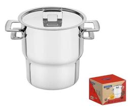 Cuscuzeira Tramontina Brava Com Alça E Tampa Aço Inox 2,1 L