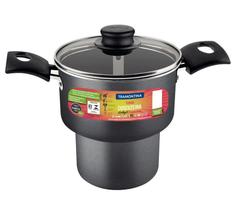 Cuscuzeira Tramontina Turim 14cm Antiaderente Alumínio Cinza Cuscuzeira Tramontina Turim 14cm Antiaderente Alumínio Cinza