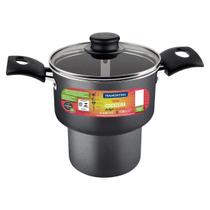 Cuscuzeira Turim Tramontina 14 cm em Alumínio Grafite Cuscuzeira Turim Tramontina 14 cm em Alumínio Grafite