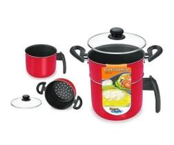 Cuscuzeiro Alumínio Antiaderente - Dona Chefa 14cm 1,60L Cuscuzeiro Alumínio Antiaderente - Dona Chefa 14cm 1,60L