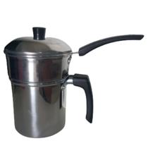 Cuscuzeiro Alumínio Cuscuzeira Nordestino Individual Biquinho Mini Pequeno 2 peças