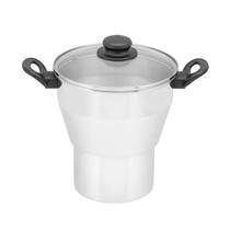 Cuscuzeiro aluminio polido n.16