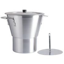 Cuscuzeiro Aluminio Polido Profissional 20cm 4L Nacional