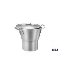 Cuscuzeiro de Alumínio com Base e Tampa 1,8 Litros N22 ABC Cuscuzeiro de Alumínio com Base e Tampa 1,8 Litros N22 ABC