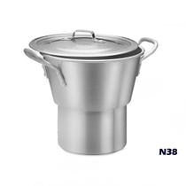 Cuscuzeiro De Alumínio Com Base E Tampa 8,8 Litros N38 Abc Cuscuzeiro De Alumínio Com Base E Tampa 8,8 Litros N38 Abc