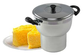 Cuscuzeiro de Alumínio Polido com Grelha Interna 2 Litros Cuscuzeiro de Alumínio Polido com Grelha Interna 2 Litros