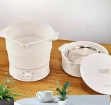 Cuscuzeiro Elétrico Grande 1,2 L Dobrável Multifuncional 110V Portátil mini Panela Elétrica Cuzcuz Pipoca Caldos Legumes