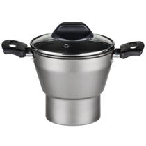 Cuscuzeiro enjoy antiaderente cinza 14cm - Alegrete Cuscuzeiro enjoy antiaderente cinza 14cm - Alegrete