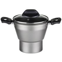 Cuscuzeiro Enjoy Antiaderente Cinza 14cm Alumínio 100% Cuscuzeiro Enjoy Antiaderente Cinza 14cm Alumínio 100%