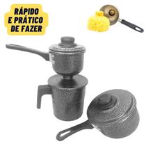 Cuscuzeiro Individual Com 2 Conchas Prático Porção Única 1,2L - JL Comercio