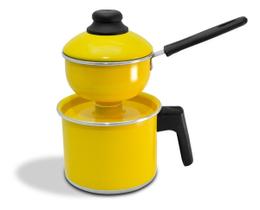 Cuscuzeiro Individual E Cozi Vapore Nordestino Amarelo