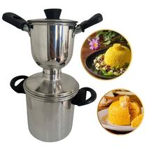 Cuscuzeiro Individual Nordestino E Cozi Vapor Alumínio Cor Prateado Cuscuzeiro Individual Nordestino E Cozi Vapor Alumínio Cor Prateado