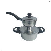 Cuscuzeiro Individual Nordestino e Cozi Vapor Mini em Alumínio Polido Cuscuzeiro Individual Nordestino e Cozi Vapor Mini em Alumínio Polido