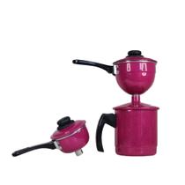 Cuscuzeiro individual nordestino para duas pessoas Rosa Cuscuzeiro individual nordestino para duas pessoas Rosa