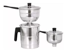 Cuscuzeiro Individual Ou Para Duas Pessoas - Alumínio Cuscuzeiro Individual Ou Para Duas Pessoas - Alumínio