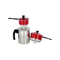 Cuscuzeiro Individual P/ Duas Pessoas Liso Vermelho Vermelho Cuscuzeiro Individual P/ Duas Pessoas Liso Vermelho Vermelho