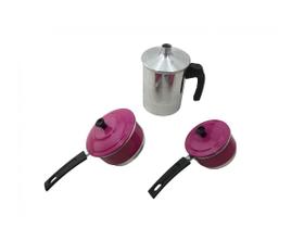 Cuscuzeiro Individual para Duas Pessoas Liso Rosa Cuscuzeiro Individual para Duas Pessoas Liso Rosa