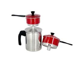 Cuscuzeiro Individual Para Duas Pessoas Liso Vermelho Cuscuzeiro Individual Para Duas Pessoas Liso Vermelho