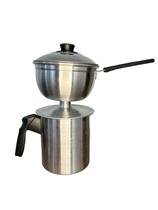 Cuscuzeiro Indiviual Paulista Aluminio Polido C/ Cinza 800ml