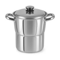 Cuscuzeiro Inox Nº16 Individual 100% Inoxidável Importado Linha Luxo