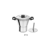 Cuscuzeiro Mini Individual Com Base 12 cm - Alumínio ABC