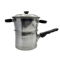 Cuscuzeiro Mini Pequeno 12cm Individual Aluminio Nacional Cuscuzeiro Mini Pequeno 12cm Individual Aluminio Nacional