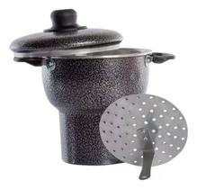 Cuscuzeiro nº 10 em Alumínio 600ml - Craqueado Cuscuzeiro nº 10 em Alumínio 600ml - Craqueado