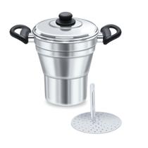 Cuscuzeiro polido 16 cm