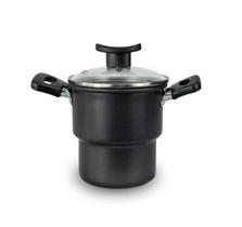Cuscuzeiro Teflon Antiaderente 14cm com Tampa de Vidro