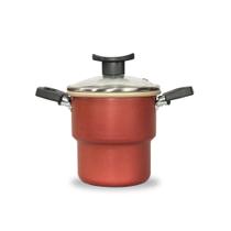 Cuscuzeiro Teflon Antiaderente Tampa de Vidro 14cm Cuscuzeiro Teflon Antiaderente Tampa de Vidro 14cm