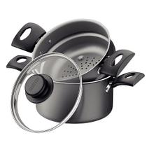 Cuscuzeiro tramontina turim 16cm chumbo Cuscuzeiro tramontina turim 16cm chumbo