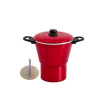 Cuscuzeiro vermelho cuscuz panela vaporizadora legumes 1 und