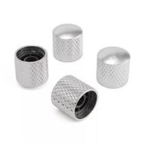 Custom Sound Knob De Metal Modelo MM 4 Peças Cromado CKB2-CR