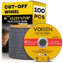 Cut Off Wheel VOISEN de 4-1/2 polegadas, 100 unidades para rebarbadora