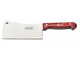 Cutelo 6 polywood vermelho lamina de aco inox e cabo de madeira tramontina