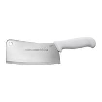 Cutelo Aço Inox de Cozinha Profissional Cabo Branco 8 polegadas Mundial