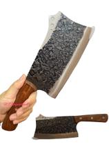 Cutelo Artesanal Luxo L28 Full Tang Cabo Em Madeira