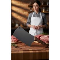 Cutelo Churrasco Aço Inox Escurecido 7" Profissional Cutelo Churrasco Aço Inox Escurecido 7" Profissional