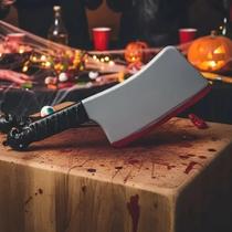 Cutelo De Plástico Com Sangue Halloween Cutelo De Plástico Com Sangue Halloween
