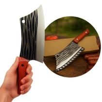 Cutelo em Aço Damasco Premium Forjado com Durabilidade, Fio Afiado e Robustez CAID8