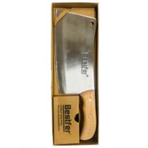 Cutelo em aço manganês 8,5" cabo de madeira - BFH1762