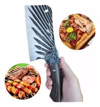 Cutelo, Faca e Facão Culinária de Luxo Profissional Cabo de Madeira com Cobre SLKAF121