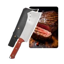 Cutelo Faca Forjado Rustico Artesanal Churrasco Camping Sobrevivência Pesca Desossar Carne Corta Osso -