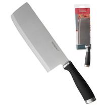 Cutelo Faca Machadinha Profissional Aço Inox Couper 8 Pol Com Cabo Preto
