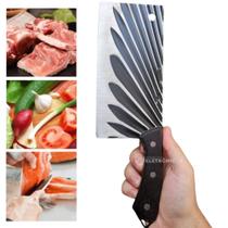 Cutelo Faca Profissional Para Cozinha Corte Preciso Detalhe no Cabo Deixando Elegante Chef SLKAF101 Cutelo Faca Profissional Para Cozinha Corte Preciso Detalhe no Cabo Deixando Elegante Chef SLKAF101