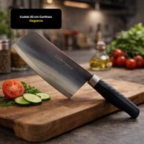 Cutelo Inox 30 Cm Cortinox Elegance Faca Profissional Cozinha Açougue Carnes Corte Preciso Resistente Durável Moderno Elegante Utensílio Culinário