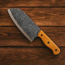 Cutelo Lâmina Aço Inox Cabo Em Madeira Braswei BW7272