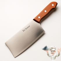 Cutelo Machadinha Aço Inox 7 Polegadas Açougueiro Cabo de Madeira