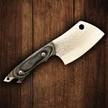 Cutelo Profissional Cabo de Madeira Abridor de Garrafa Churras Artesanal Aço Inox King Premium Cutelo Profissional Cabo de Madeira Abridor de Garrafa Churras Artesanal Aço Inox King Premium